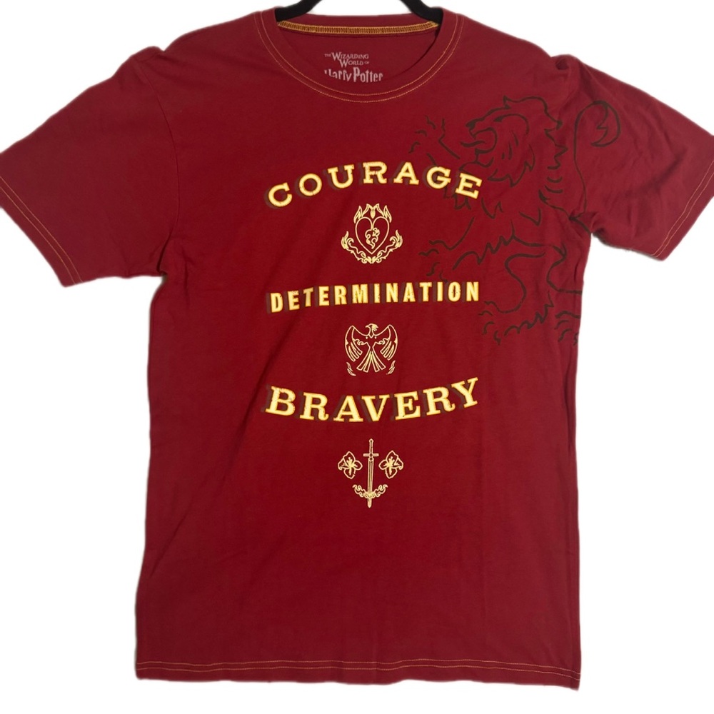 Harry Potter Gryffindor House Traits Red Graphic T-Shirt